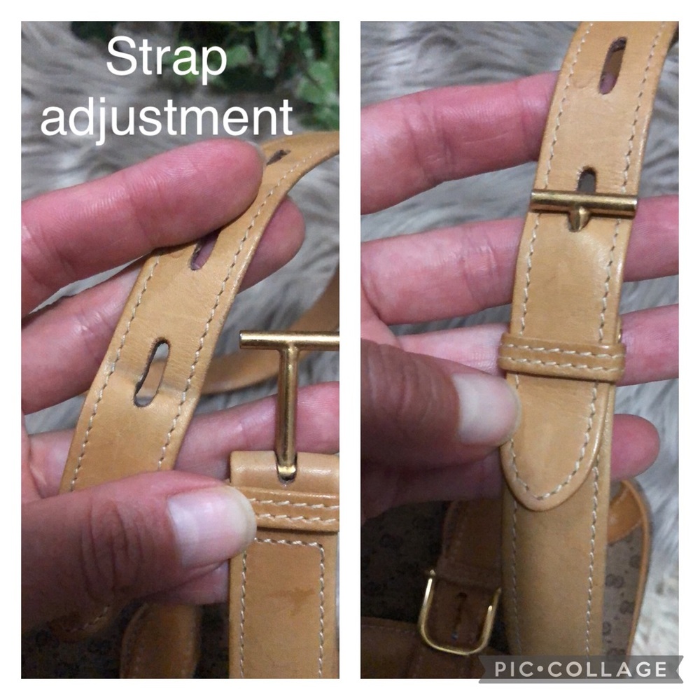 Vintage(80’s)Gucci-Micro Double G-Adj. Strap - Picture 9 of 17